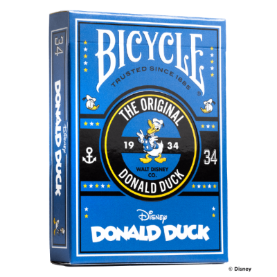 Naipes inspirados en el pato Donald clásico de Disney Bicycle