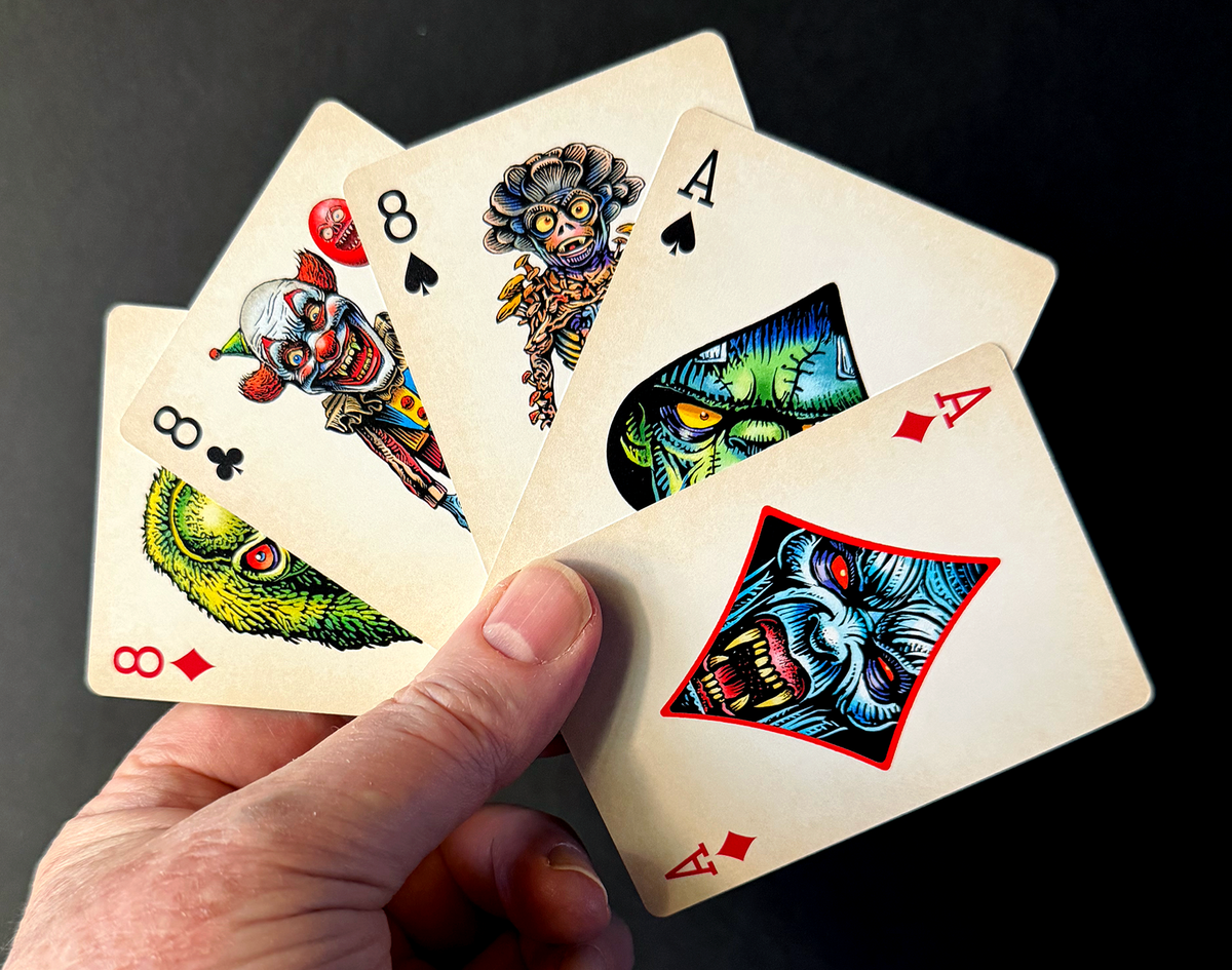 Haunted Halloween: Gallery of Monster Weirdos Playing Cards