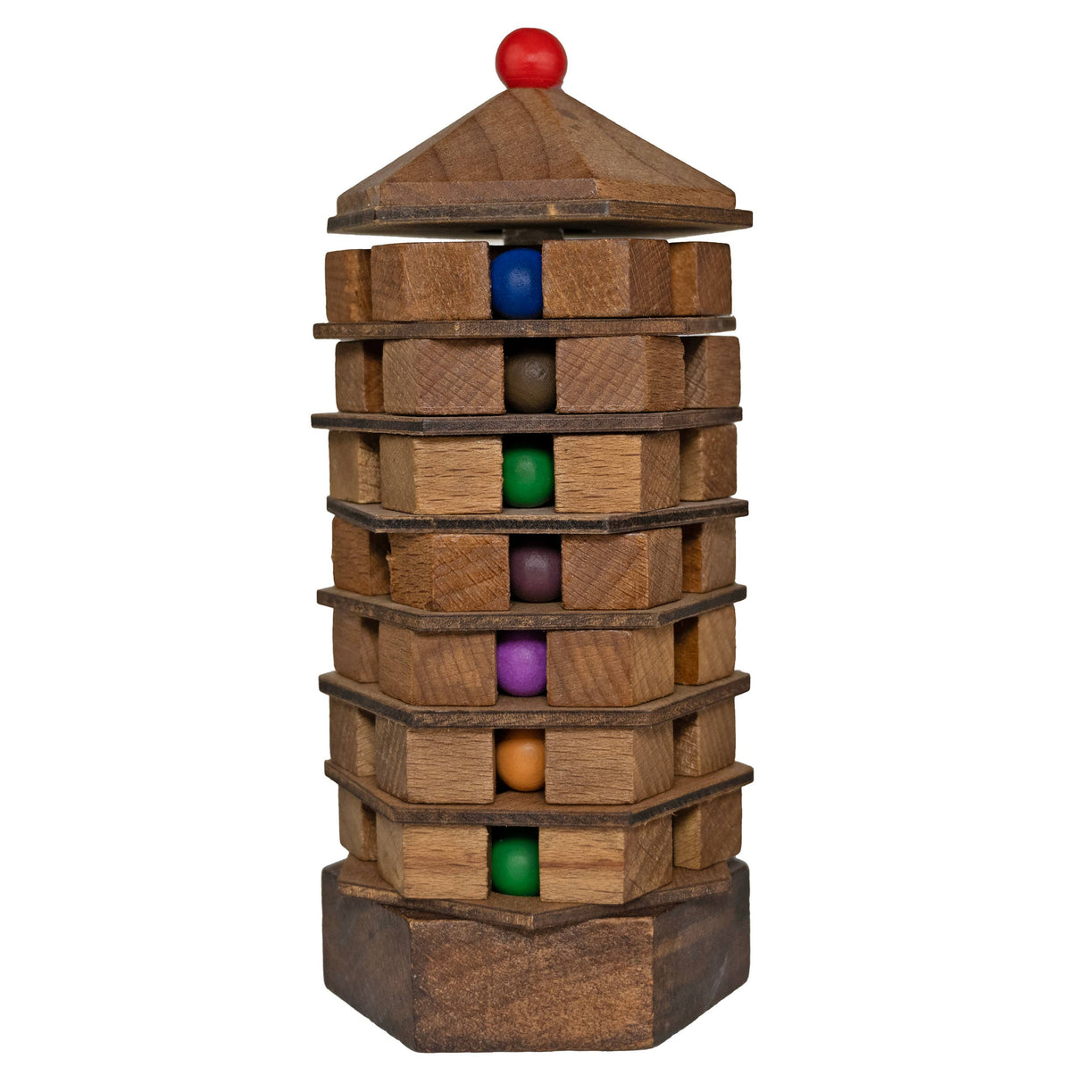 True Genius Chinese Pagoda Ball Sorting Puzzle