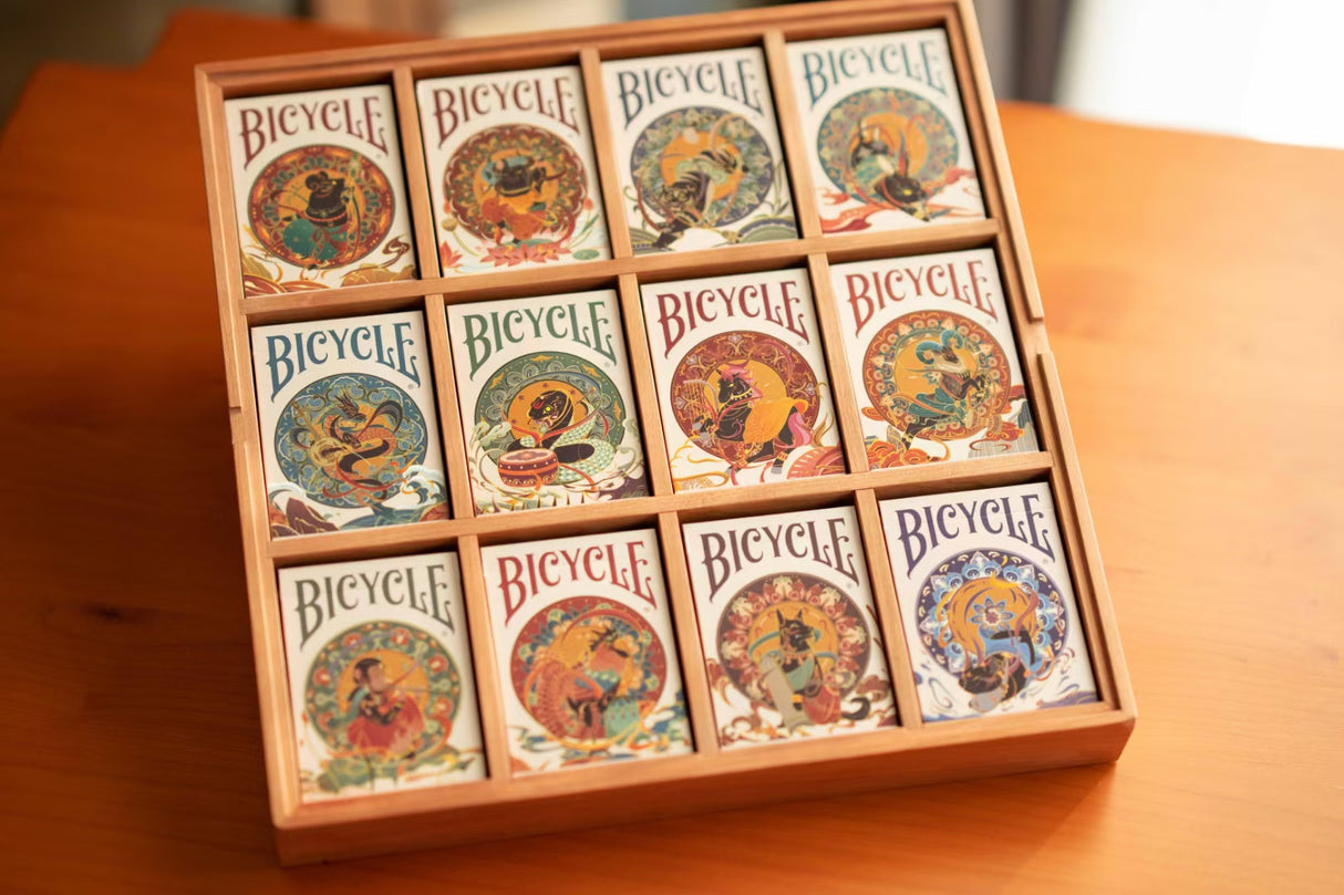 Bicycle Chinese Zodiac Playing Cards 12 Deck Set with Display (Import)
