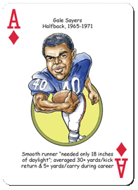 Chicago Football Heroes Playing Cards for Bears Fans