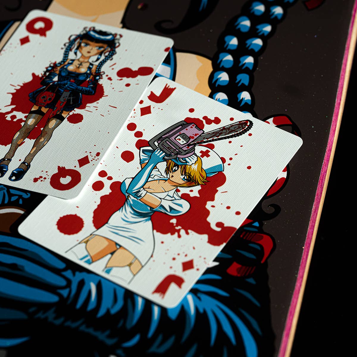 NIGHTMARE ON HOOKUPS STREET SKATEBOARD PLAYING CARDS