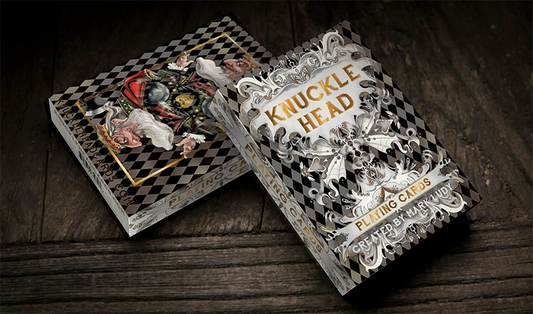 Naipes Classic Black 52 Knucklehead