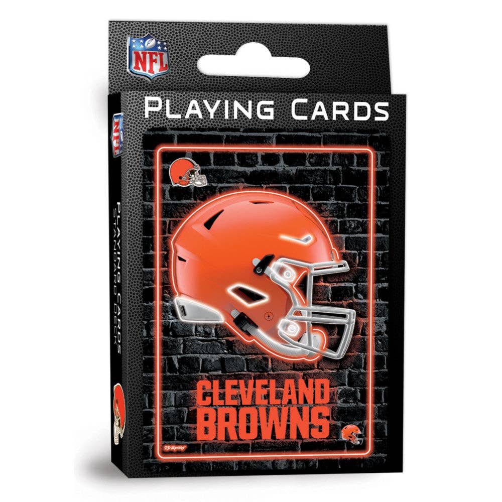 Cleveland Browns Neon-Styled Playing Cards - 54 Card Deck
