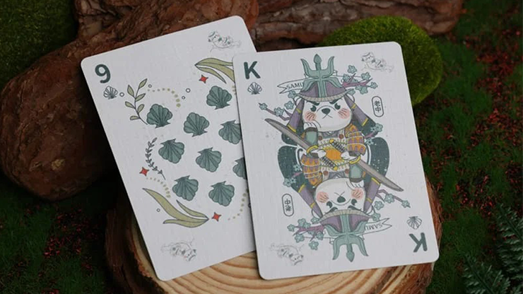 Samurai Otter Playing Cards - MIZU Edition (Standard Blue) Playing Cards