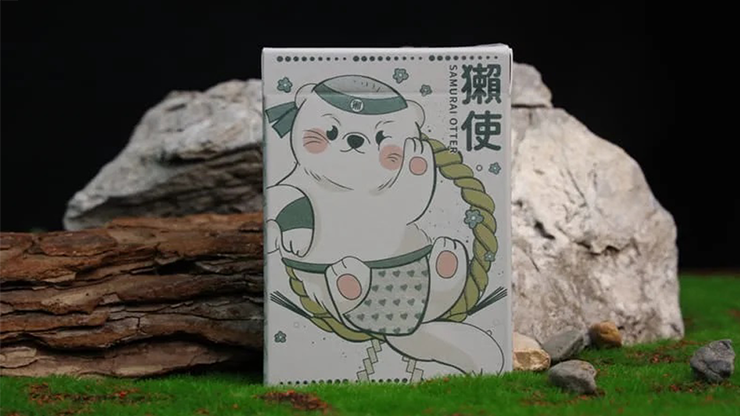 Samurai Otter Playing Cards - MIZU Edition (Standard Blue) Playing Cards