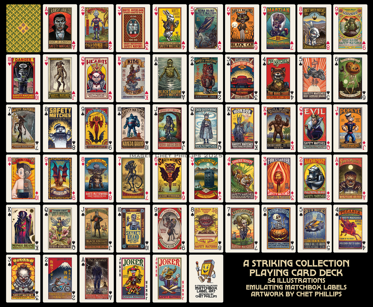 A Striking Collection: Matchbox Label Playing Cards