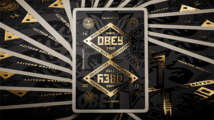 Obey Gold Edition Playing Cards