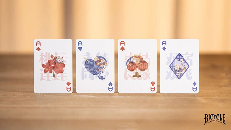 Bicycle Mascot (Tiger Sniffs the Rose) Playing Cards