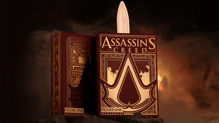 Assassin's Creed Legacy Version 2 Garnet (Hidden Blade Black) Playing Cards