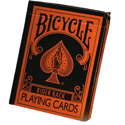 Bicycle Reverse (Orange) Playing Cards