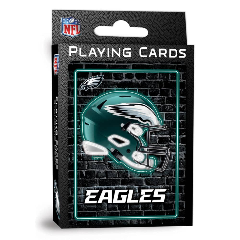 Philadelphia Eagles Neon-Styled Playing Cards - 54 Card Deck