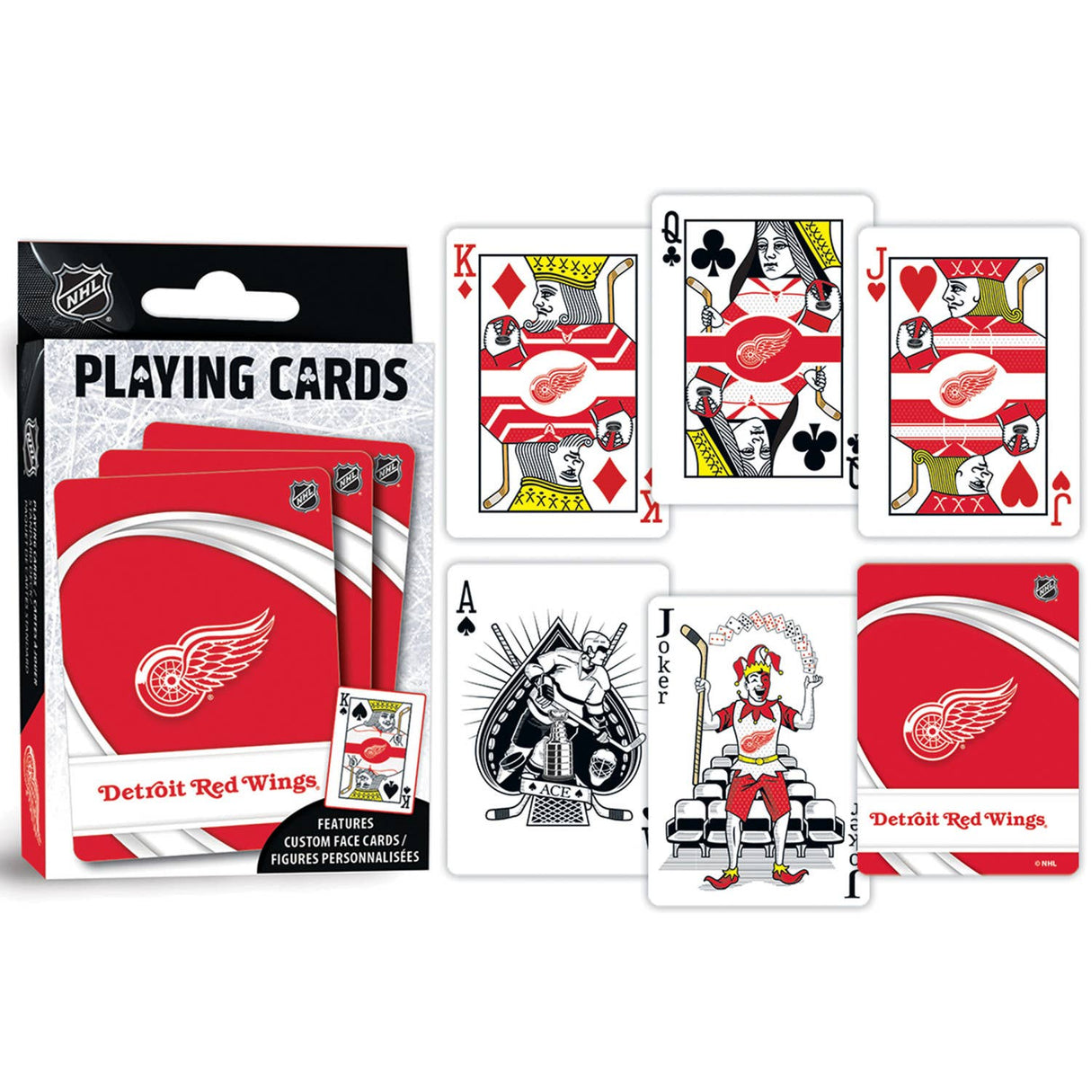 Detroit Red Wings Playing Cards