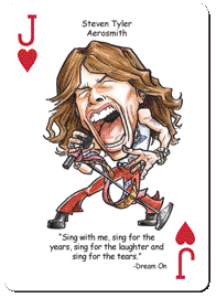Rock n Roll Heroes Playing Cards