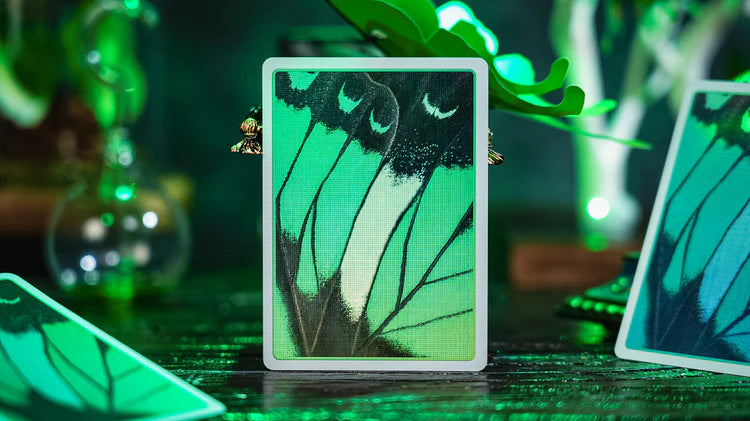 Emerald Green Morpho Playing Cards