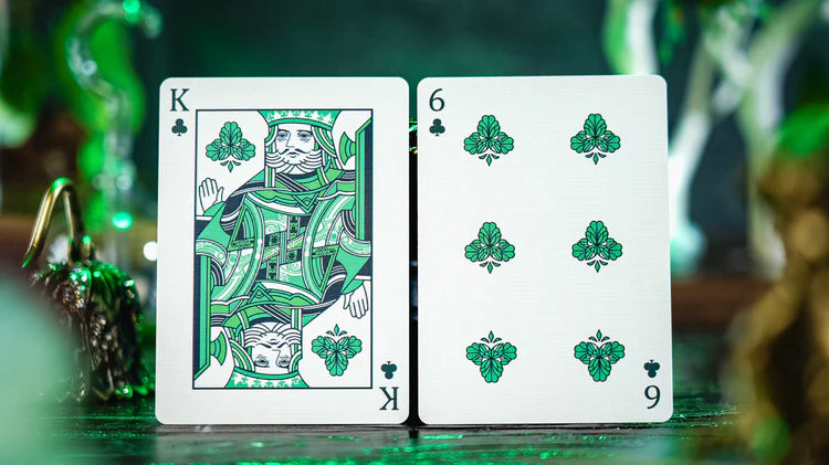 Emerald Green Morpho Playing Cards