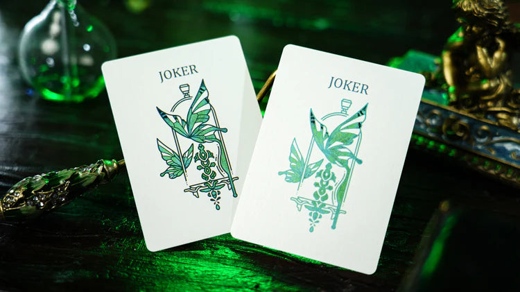 Emerald Green Morpho Playing Cards