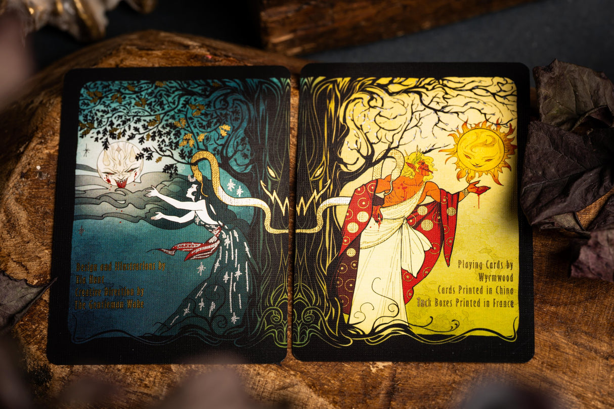 The Corrupted: Teal Twilight Edition Playing Cards