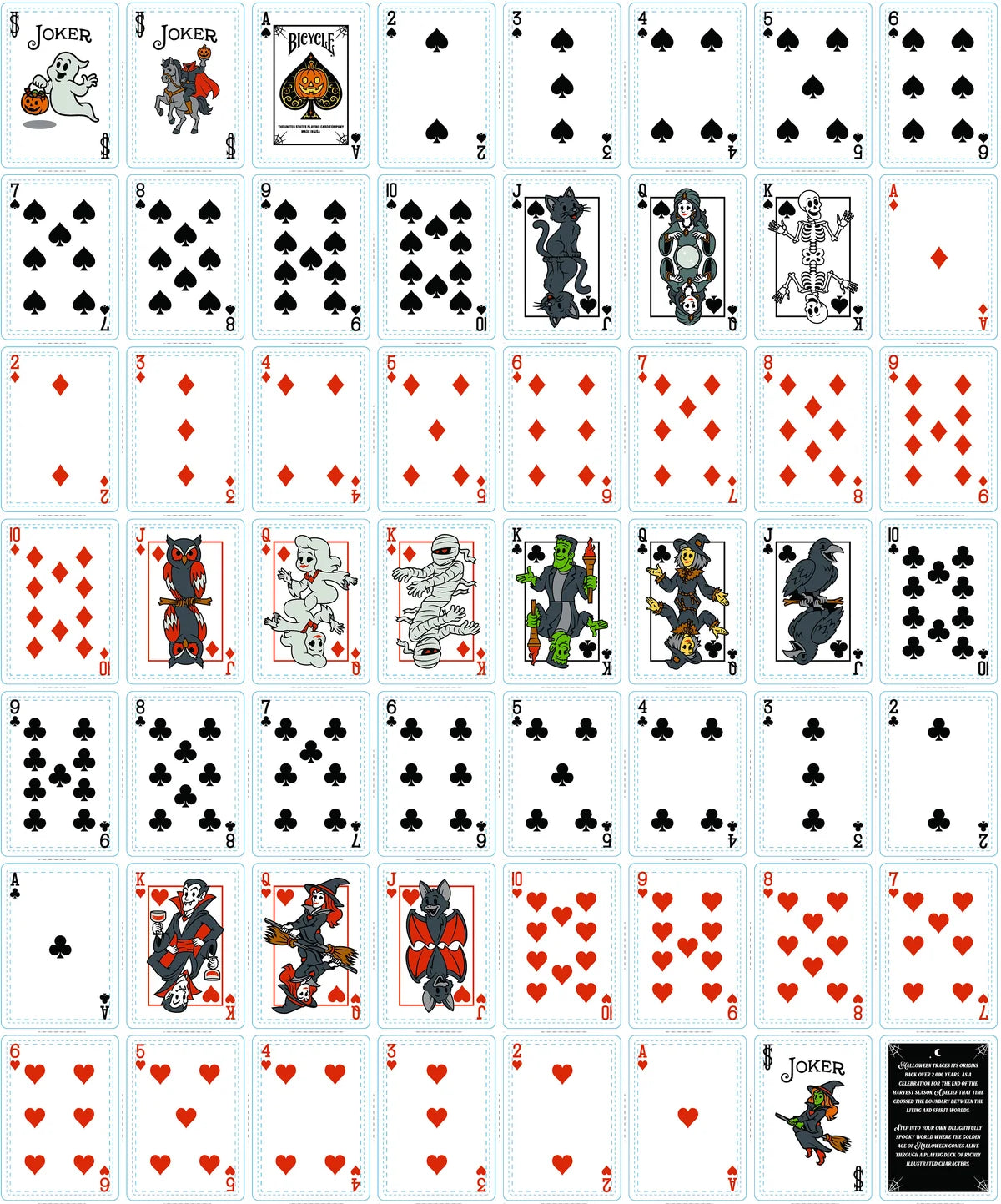 Bicycle Classic Halloween Playing Cards – 2026 Orange Edition