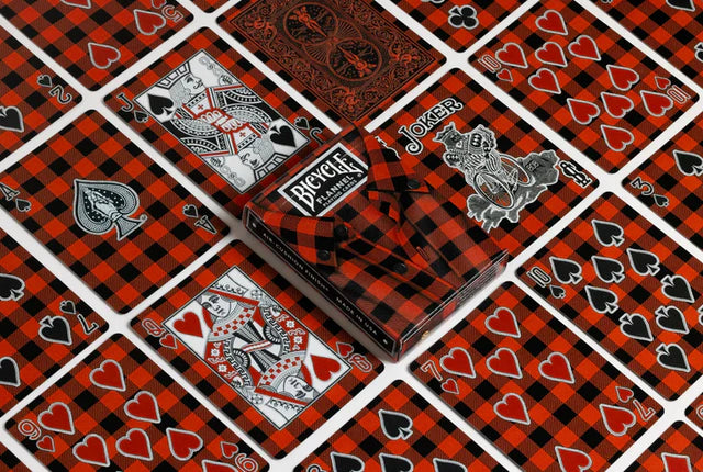 Bicycle Denim & Flannel Playing Card Set including Kaleidoscope Protector Case