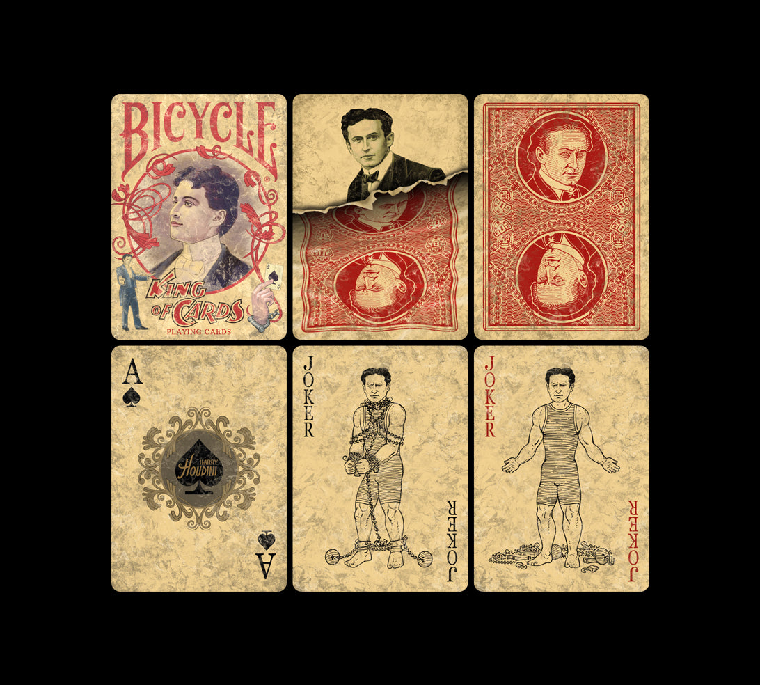Bicicleta Harry Houdini Naipes de Collectible Playing Cards