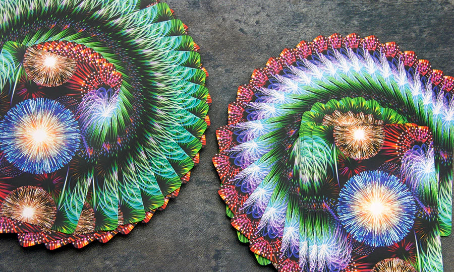Bicycle Fireworks Playing Card Set including Kaleidoscope Protector Case