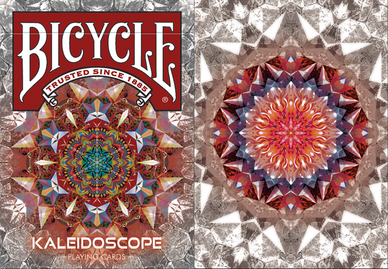 Bicycle Kaleidoscope Red Playing Cards