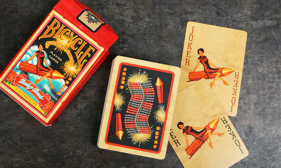Bicycle Fireworks Playing Card Set including Kaleidoscope Protector Case