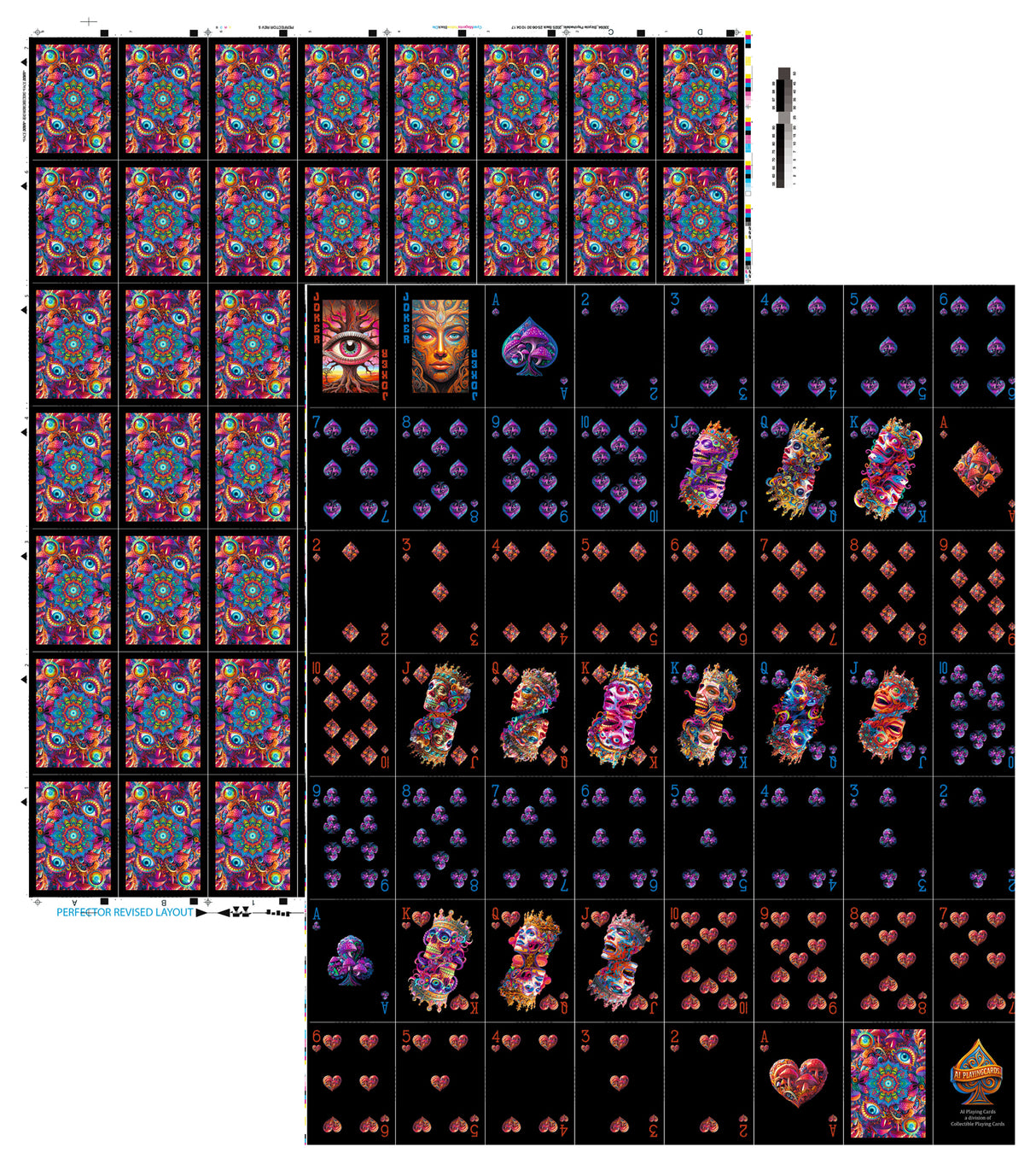 Bicycle Psychedelic Uncut Sheet