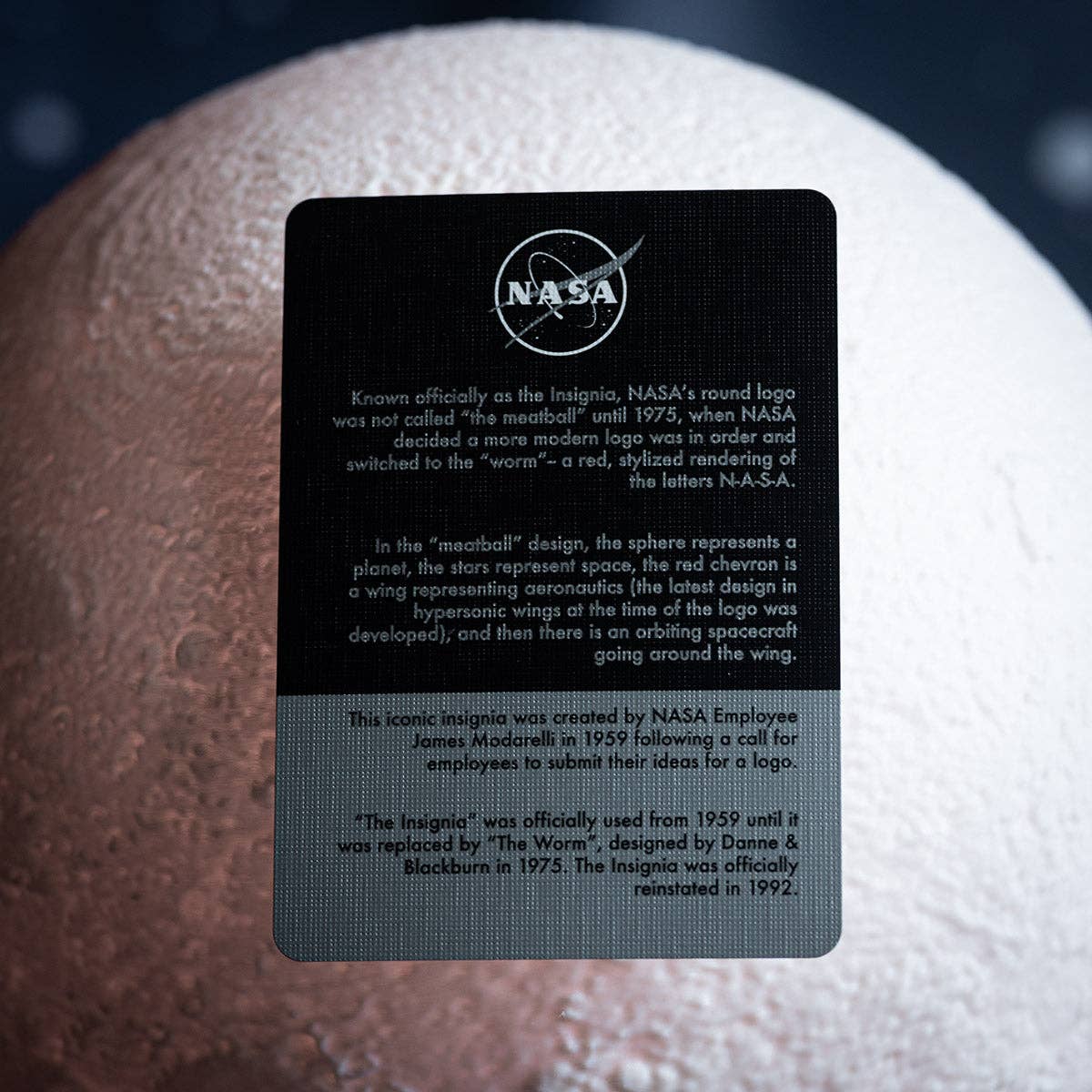 NASA BLACK HOLE “Meatball” Logo Playing Cards