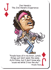 Rock n Roll Heroes Playing Cards