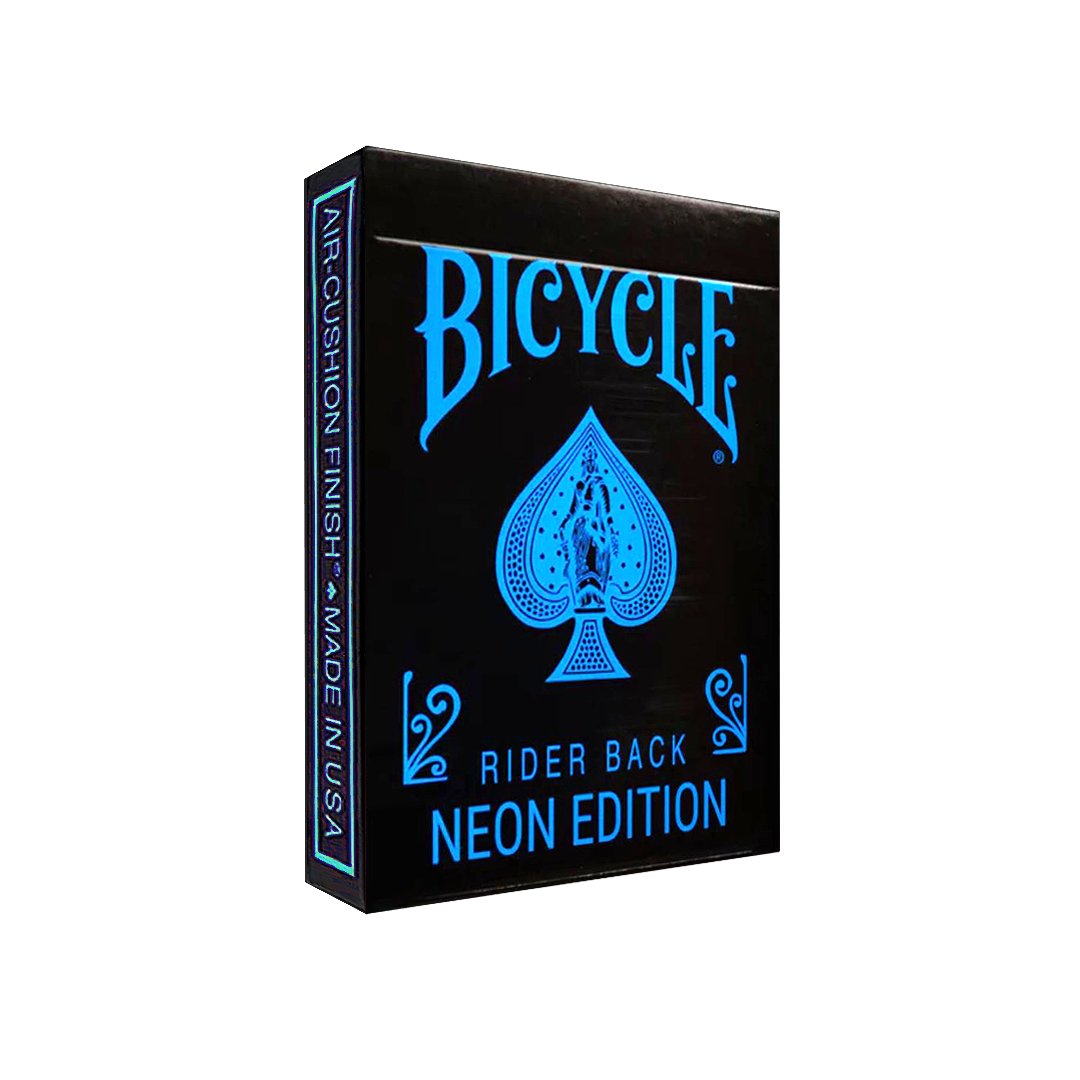 Bicycle Cool Blue Neon Rider Back Playing Cards