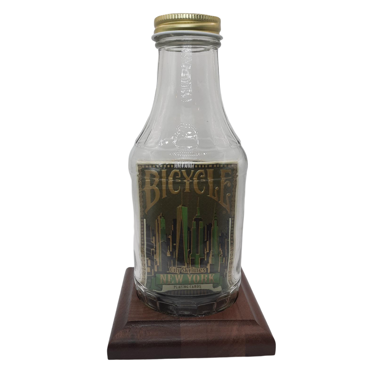 Impossible Bottle (Bicycle City Skyline New York Deck) created by Jeff Scanlan of Bottle Magic