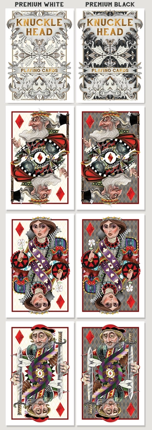 Naipes Classic Black 52 Knucklehead