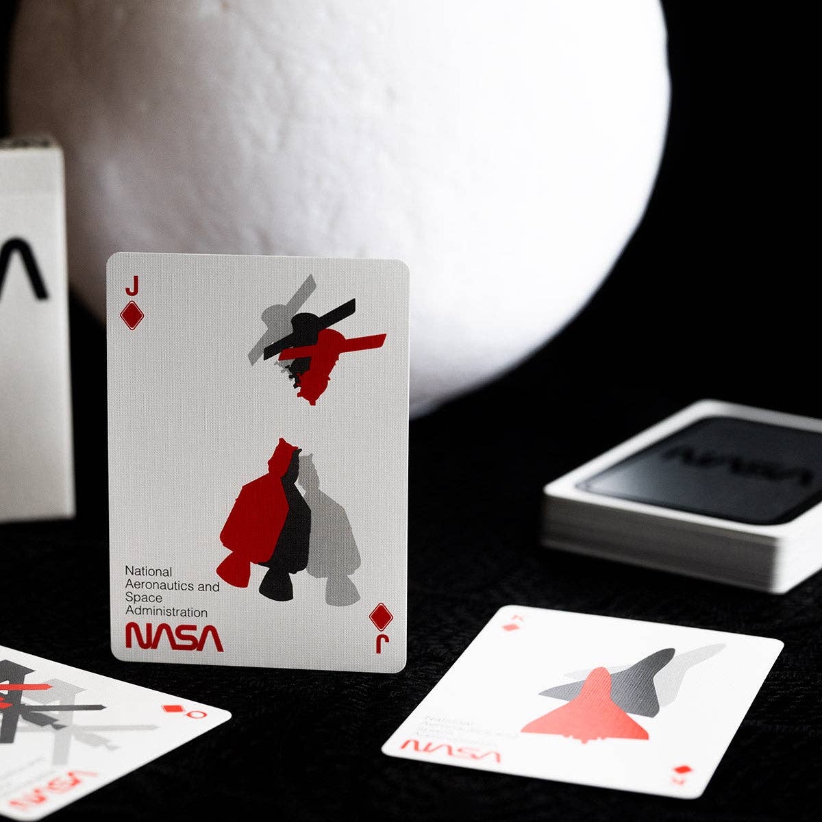 SILVER FOIL NASA WORM PLAYING CARDS