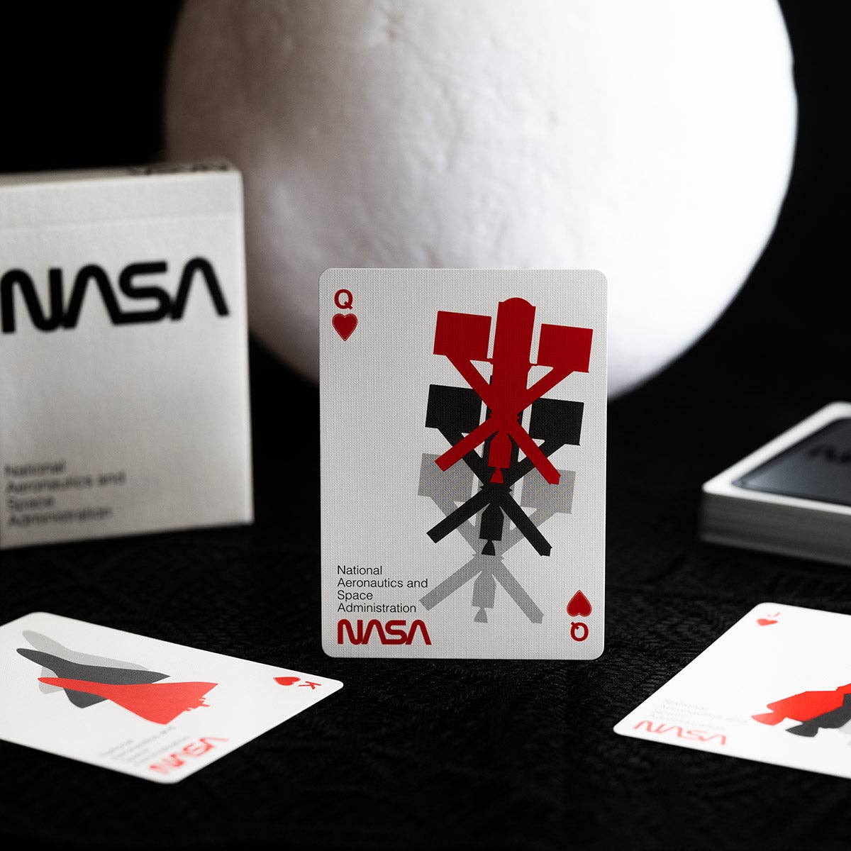 SILVER FOIL NASA WORM PLAYING CARDS