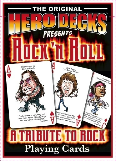 Rock n Roll Heroes Playing Cards