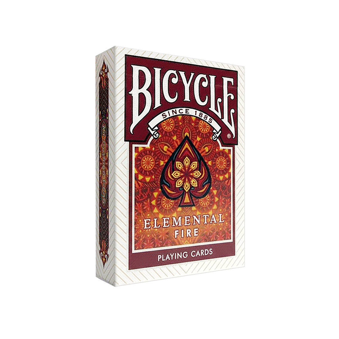 Fuego elemental de bicicleta de naipes coleccionables