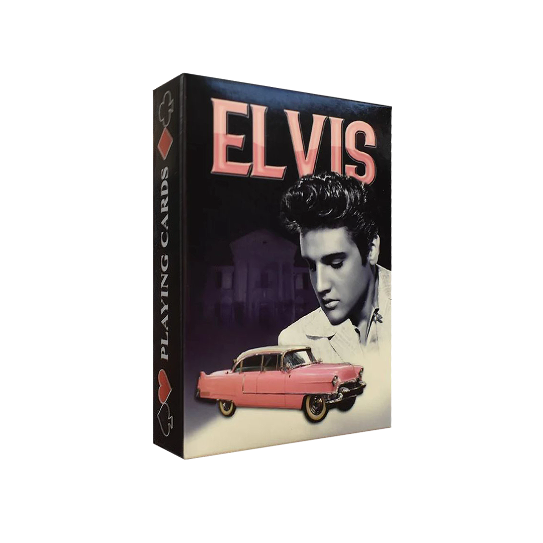 Elvis Playing Cards Pink Caddy