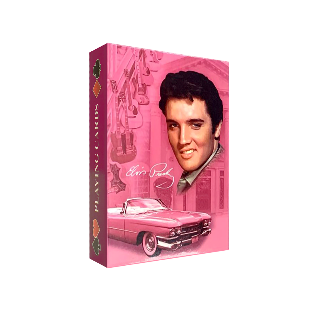 Elvis Playing Cards - Pink Guitars