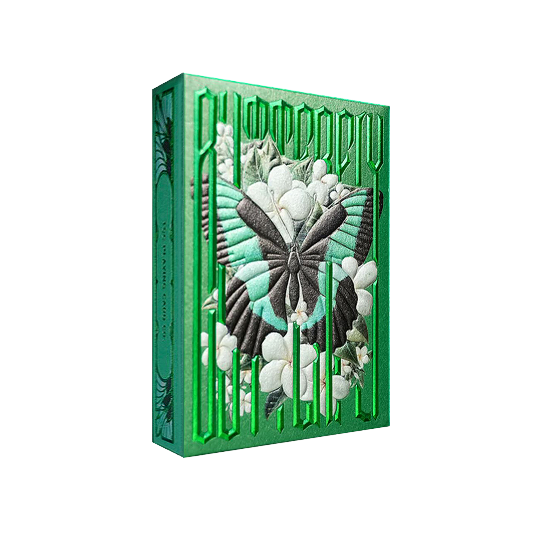 Emerald Green Morpho Playing Cards