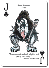 Rock n Roll Heroes Playing Cards