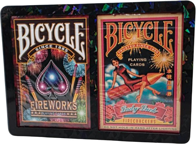 Bicycle Fireworks Playing Card Set including Kaleidoscope Protector Case
