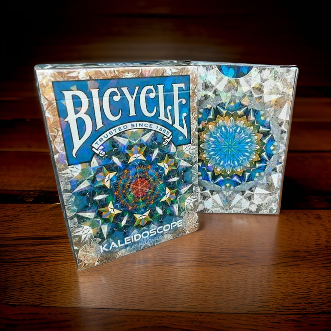 Bicycle Kaleidoscope Blue Playing Cards