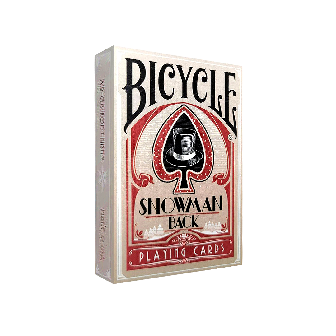 Bicycle Snowman (Red) Playing Cards - Christmas