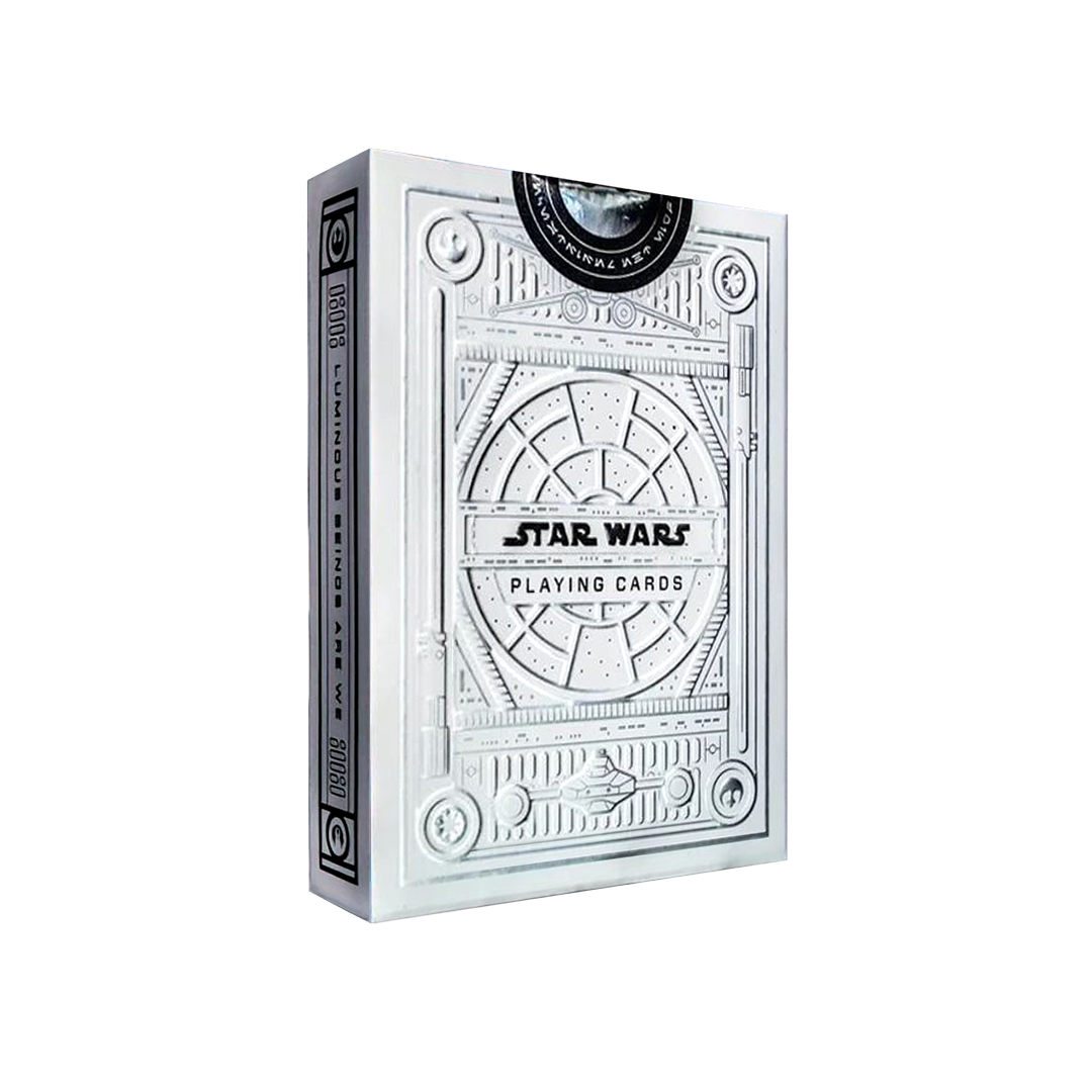 Star Wars Light Side Silver Edition Playing Cards (White) by theory11