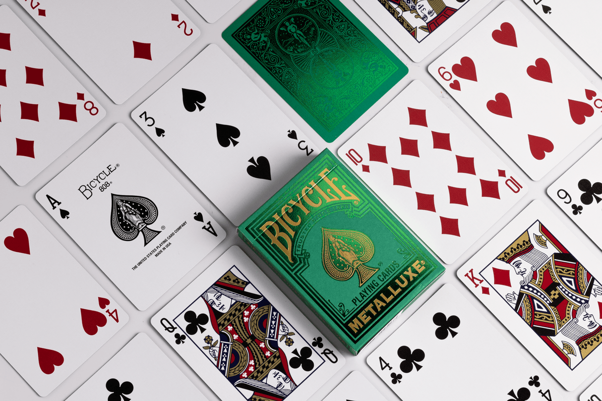 Bicycle Metalluxe Green 2022 Playing Cards