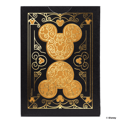 Bicycle Disney Mickey Mouse inspired Black and Gold Playing Cards