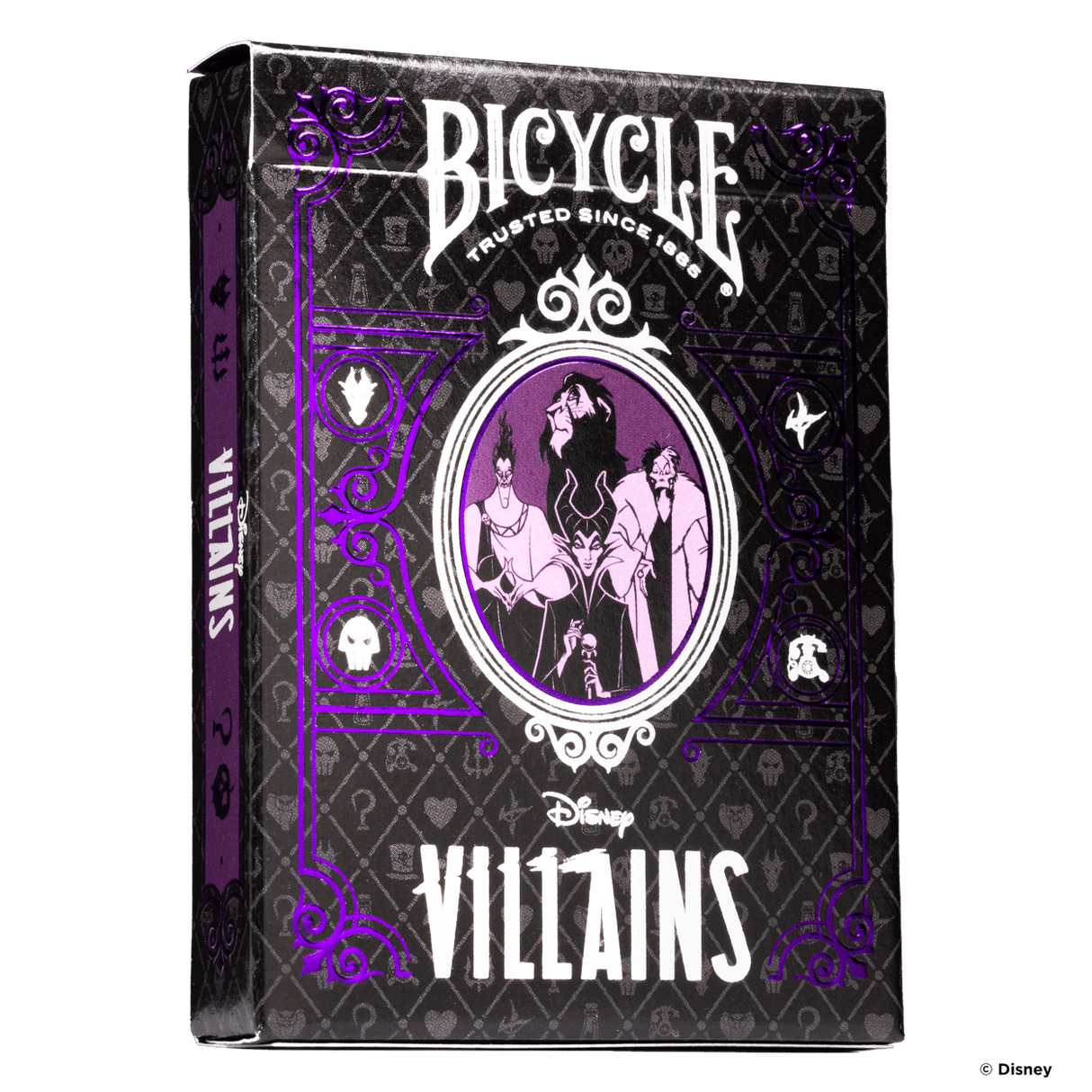 Bicycle Disney Villains Inspired Playing Cards - Purple