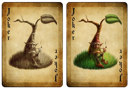 Naipes Bicycle Gnomes (tirada especial limitada) de Collectable Playing Cards